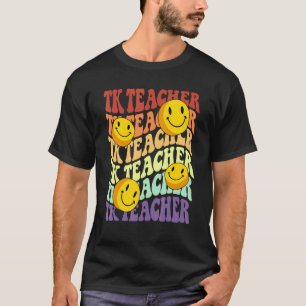 Camiseta Tripulação de professores retro sorriso voltado pa