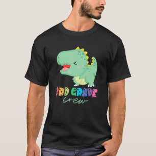 Camiseta Tripulação do 3º Grau Dinossauro Primeiro Dia da E