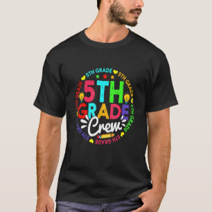 Camiseta Tripulação Do 5 De Volta À Escola No Primeiro Dia