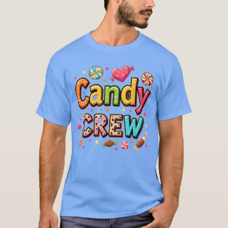 Camiseta Tripulação do Candy Party Lover Cute Halloween Tri