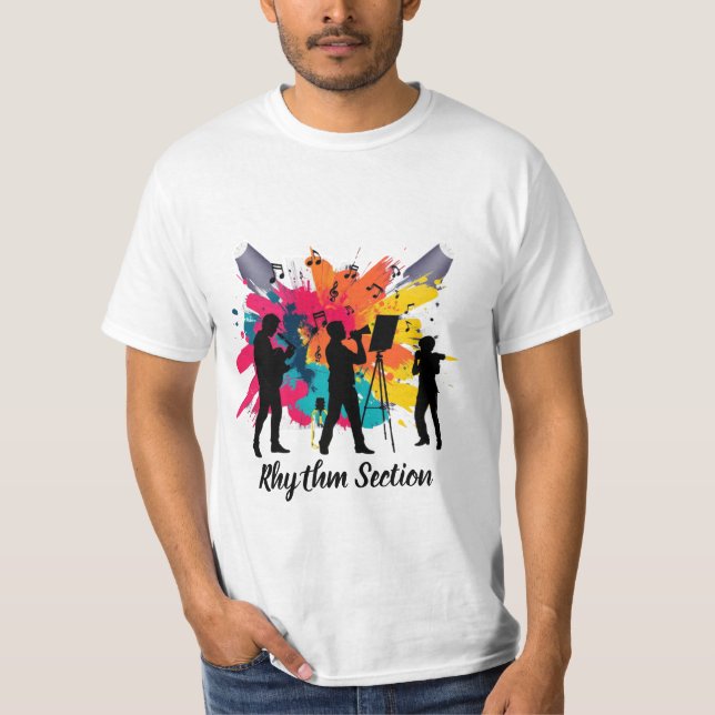 Camiseta Tripulação do Groove da Seção de Ritmo (Frente)