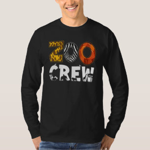 Camiseta Tripulação do Zoológico Estampa de Animal Para Cri