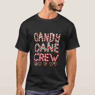 Camiseta Tripulação Engraçada De Cane Corações De Natal Xm
