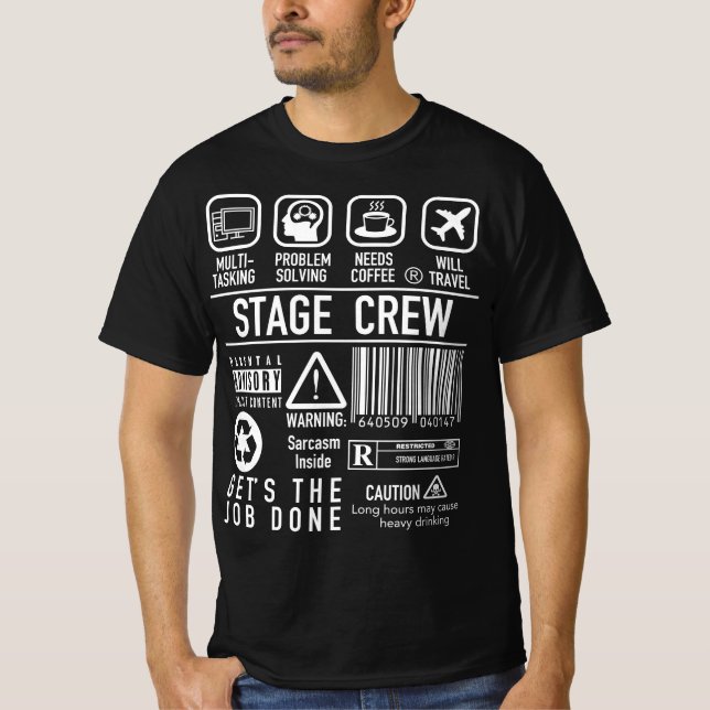 Camiseta Tripulação Engraçada de Palcos - Teatro na Semana  (Frente)