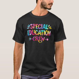 Camiseta Tripulação Especial de Educação de Tie Dye