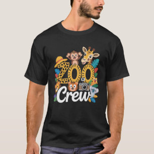 Camiseta Tripulação Girafa Macaco Zoológico Viagem Guarda d