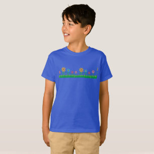 Camiseta Tripulação legal de Flores - Sangue sorridente com