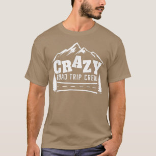 Camiseta tripulação louca de viagem, minha viagem de Viagem