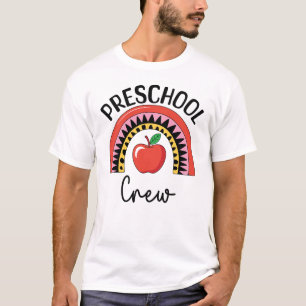 Camiseta Tripulação pré-escolar Arco-íris