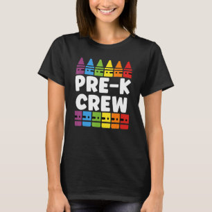 Camiseta Tripulação Pré-K De Volta Ao Professor