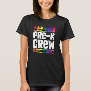Camiseta Tripulação Pré-K De Volta Ao Professor