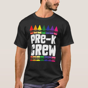 Camiseta Tripulação Pré-K De Volta Ao Professor