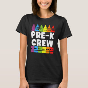 Camiseta Tripulação Pré-K De Volta Ao Professor