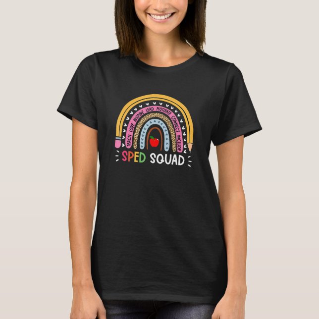 Camiseta Tripulação Sped Rainbow Special Education Professo (Frente)