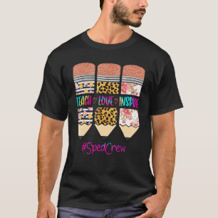 Camiseta Tripulação Sped Tie Dye Ensina Amor Inspira Lápis