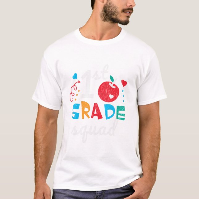 Camiseta Tripulante Da Equipe De Grau Squade De Volta Ao Te (Frente)