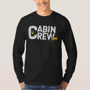 Camiseta Tripulante de Cabine de Companhia Aérea Comissária