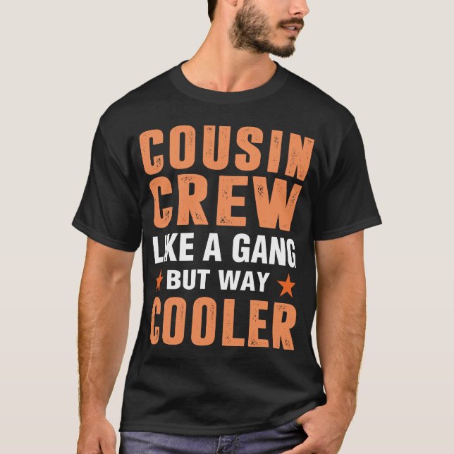 Camiseta Tripulantes como uma gangue, mas Piada de humor mu (Frente)