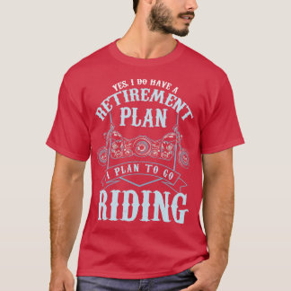 Camiseta Tripulantes De Motocicleta Planejam Aposentar