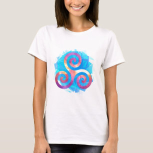 Camiseta Triskel bretão brilhante