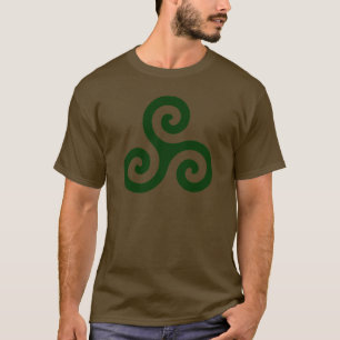 Camiseta Triskele verde escuro