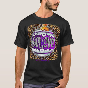 Camiseta Trisomia 18 Consciência Acreditam no Ornamento Leo
