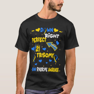 Camiseta Trisomia 21 Abaixo a Síndrome Perfeita do Mundo Ab