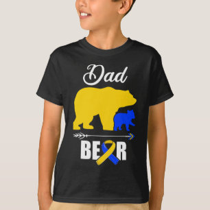 Camiseta Trisomia do Urso do pai 321 Síndrome de Consciênci