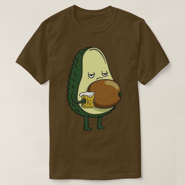 Camiseta Triste abacate (Frente do Design)