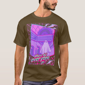 Camiseta Triste dos anos 1980, Vaporwave Ghost Sheet Ghost 