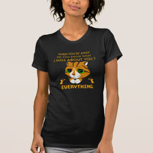 Camiseta Triste gatinho que perdeu alguém