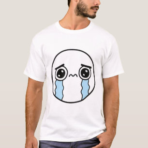 Camiseta Triste Rosto Chorando Emoji