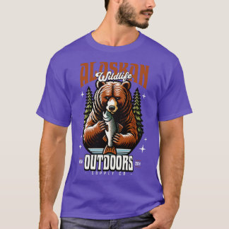 Camiseta Triturador de Vida Selvagem do Urso do Alasca