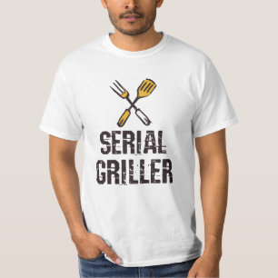 Camiseta Triturador principal do CHURRASCO Grill do grelhad