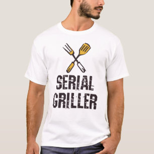 Camiseta Triturador principal do CHURRASCO Grill do grelhad