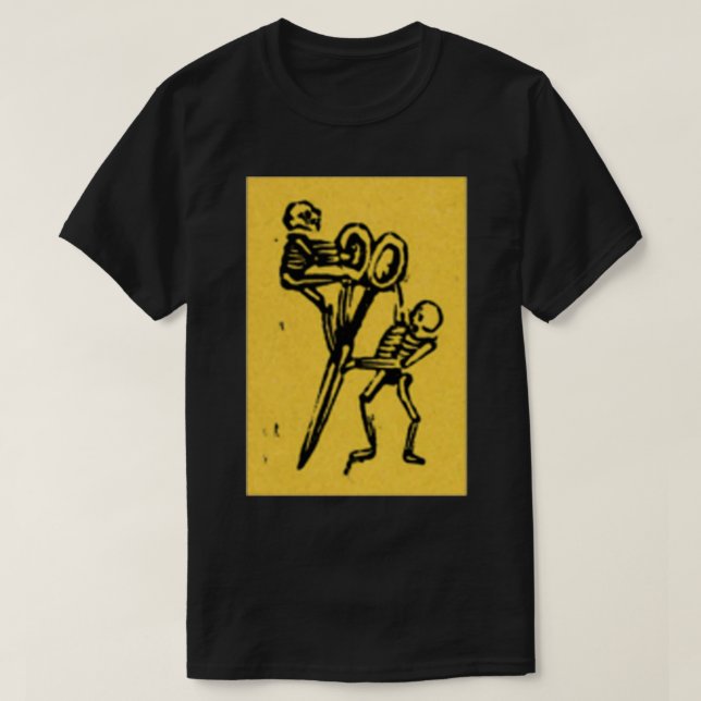 Camiseta Triturária Clássica de Crânios (Frente do Design)