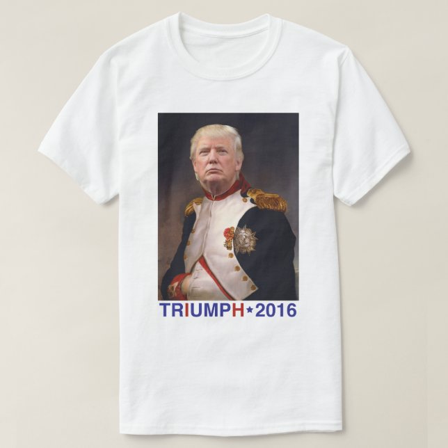 Camiseta TRIUMPH 2016. Campanha presidencial de Donald (Frente do Design)