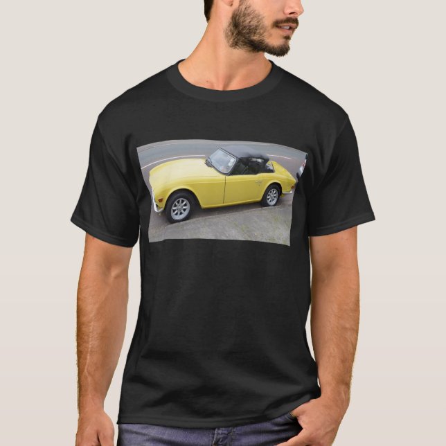 Camiseta Triumph clássico TR6 Sportscar (Frente)