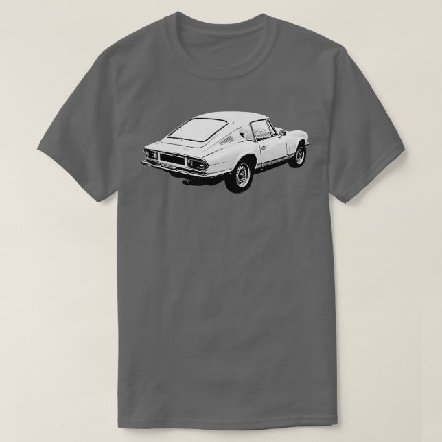 Camiseta Triumph GT6 Mk3 1970s - clássico monômero do quart (Frente do Design)