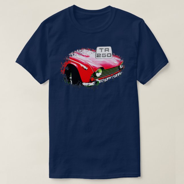 Camiseta Triumph TR250 1960s Elementos clássicos britânicos (Frente do Design)
