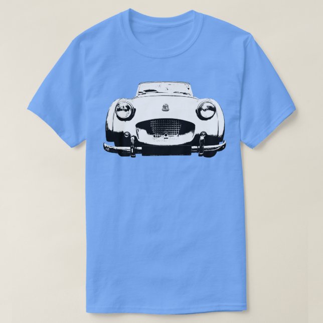 Camiseta Triumph TR2 1950s branco clássico de monoblock bri (Frente do Design)