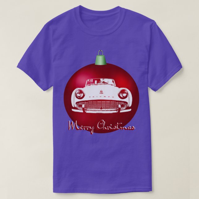 Camiseta Triumph TR3 clássico britânico monoblock Natal ba (Frente do Design)