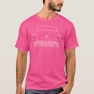 Camiseta Triumphr3 Carro Clássico Contorno Branco nasciment