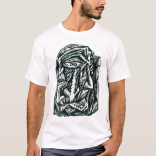 Camiseta Triumvirate, desenho a tinta, T-shirt