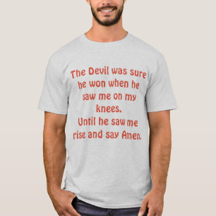 Camiseta Triunfo sobre o Tee do Diabo
