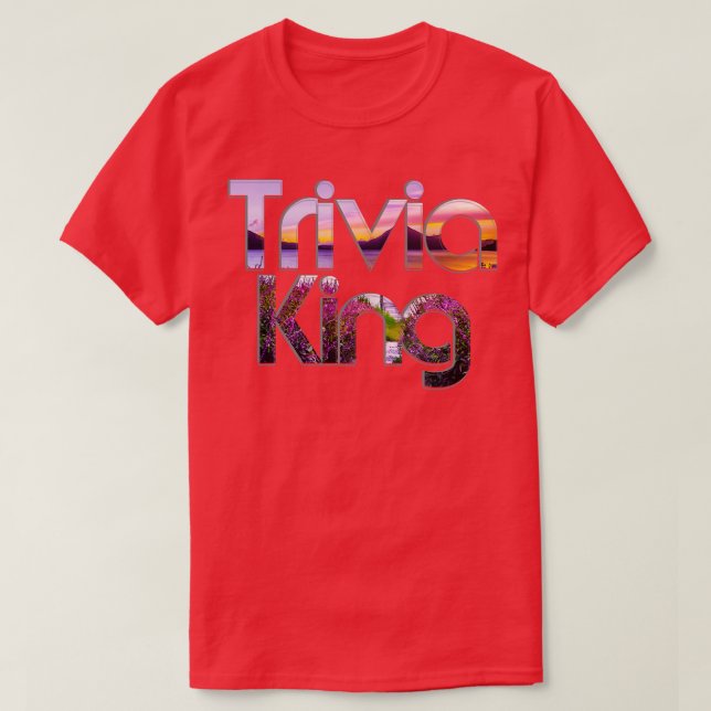 Camiseta Trivia King (Frente do Design)