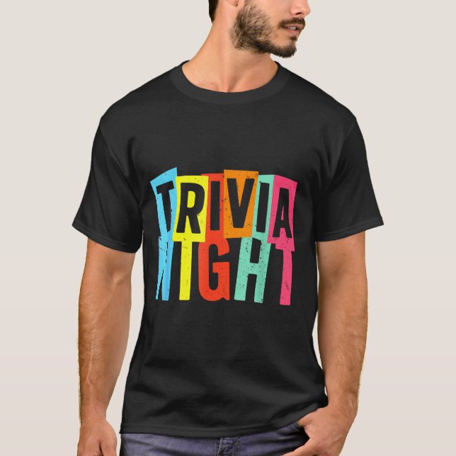 Camiseta Trivia Night Art For Men Women Trivia Host Trivia  (Frente)