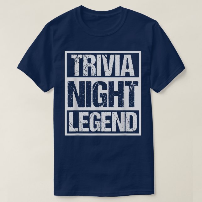 Camiseta Trivia Night LegendFunny Quote Quiz (Frente do Design)