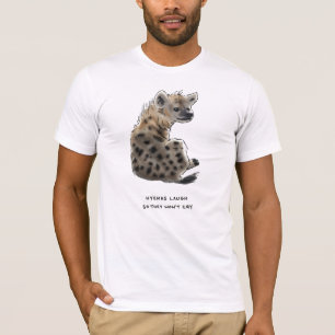 Camiseta trivialidade da hiena
