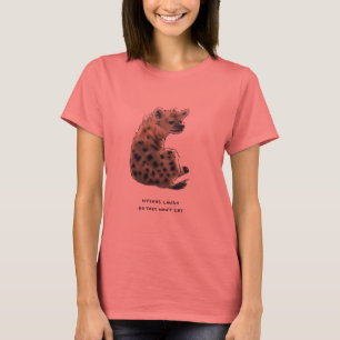 Camiseta trivialidade da hiena